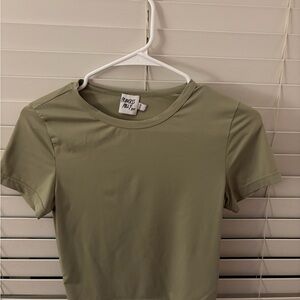 Princess Polly Olive Green Crop Top